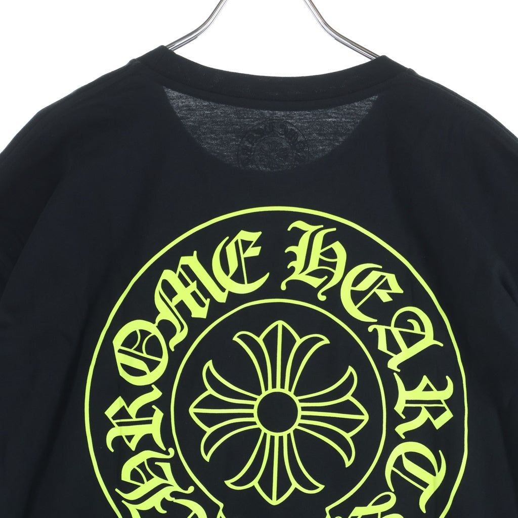 CHROME HEARTS(クロムハーツ) HORSESHOE S/S TEE ホースシュープリント 半袖Tシャツ カットソー /ネオンイエロー