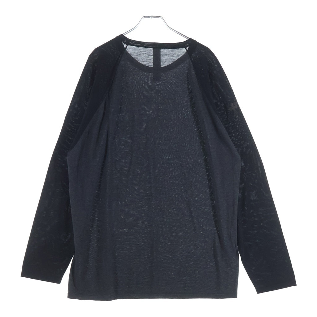 CHROME HEARTS(クロムハーツ) Y NOT CRS PATCH トリプルクロスパッチ付き ラグラン長袖Tシャツ カットソー