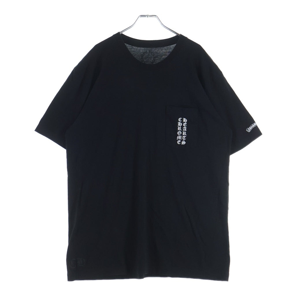 CHROME HEARTS(クロムハーツ) CH S/S TEE 東京限定 英字ロゴバックスクロールラベルプリント 半袖Tシャツ カットソー ブラック