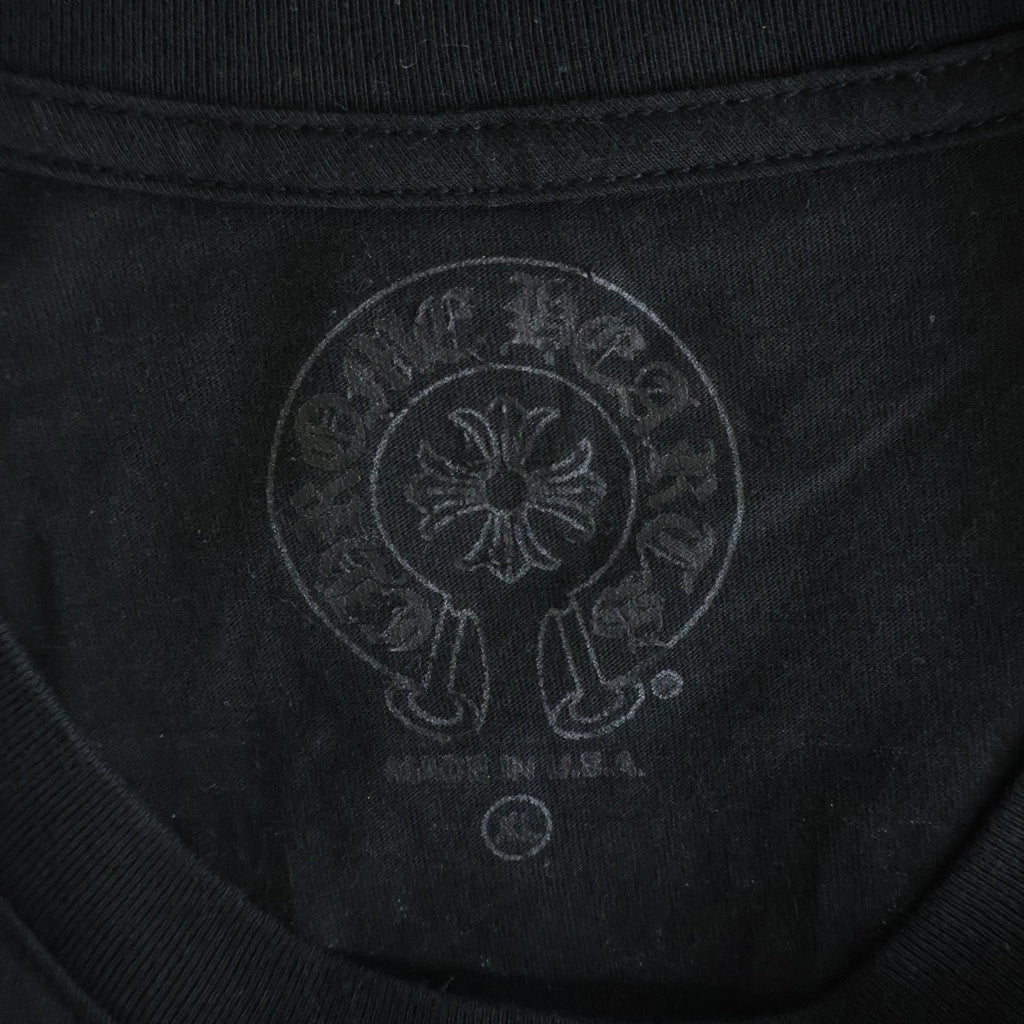 CHROME HEARTS(クロムハーツ) CH S/S TEE 東京限定 英字ロゴバックスクロールラベルプリント 半袖Tシャツ カットソー ブラック