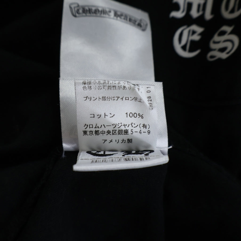 CHROME HEARTS(クロムハーツ) CH S/S TEE 東京限定 英字ロゴバックスクロールラベルプリント 半袖Tシャツ カットソー ブラック