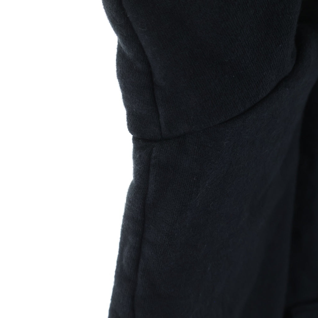CHROME HEARTS(クロムハーツ) WWW.CHROMEHEARTS.COM SILVER GLITTER HOODIE オンライン限定 グリッター ホースシュープリント プスウェットプルオーバーパーカー ブラック/シルバー