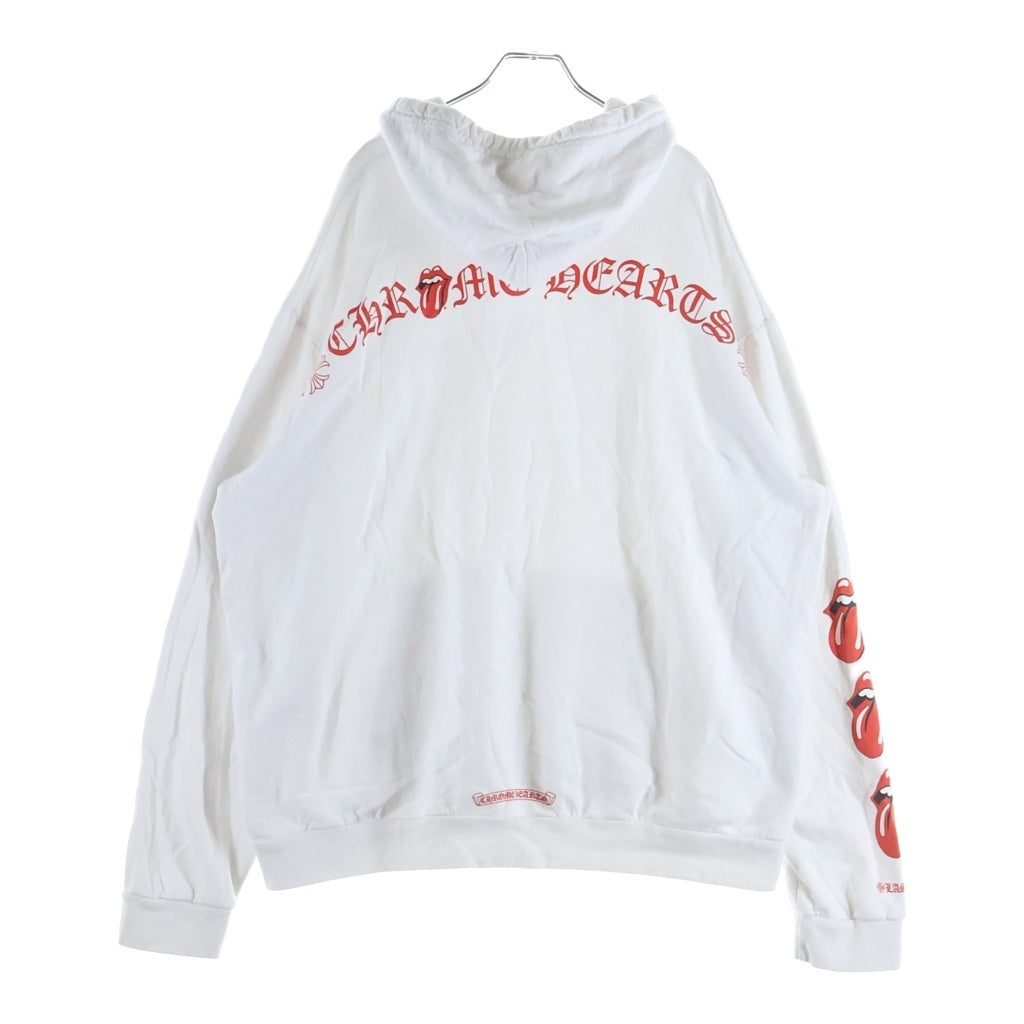 CHROME HEARTS(クロムハーツ) SWTSHRT PLVR LTD ラスベガス限定 リップアンドタン スウェットプルオーバーパーカー ホワイト