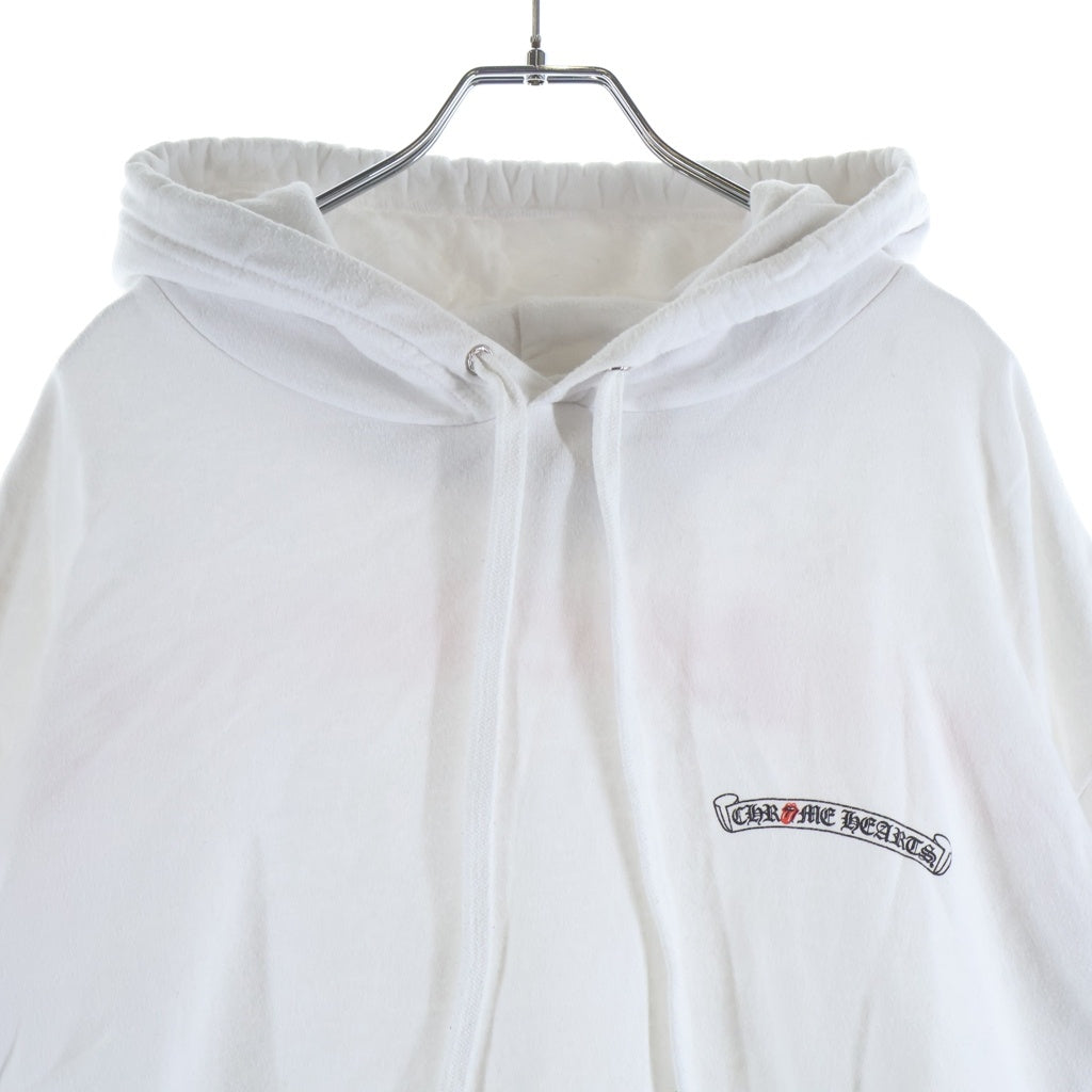 CHROME HEARTS(クロムハーツ) SWTSHRT PLVR LTD ラスベガス限定 リップアンドタン スウェットプルオーバーパーカー ホワイト