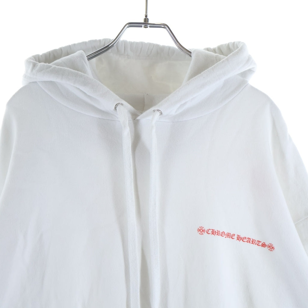 CHROME HEARTS(クロムハーツ) LAURIE LYNN STARK LLS HOODIE ローリーリンスターク フォトプリントロゴ スウェットプルオーバーパーカー ホワイト