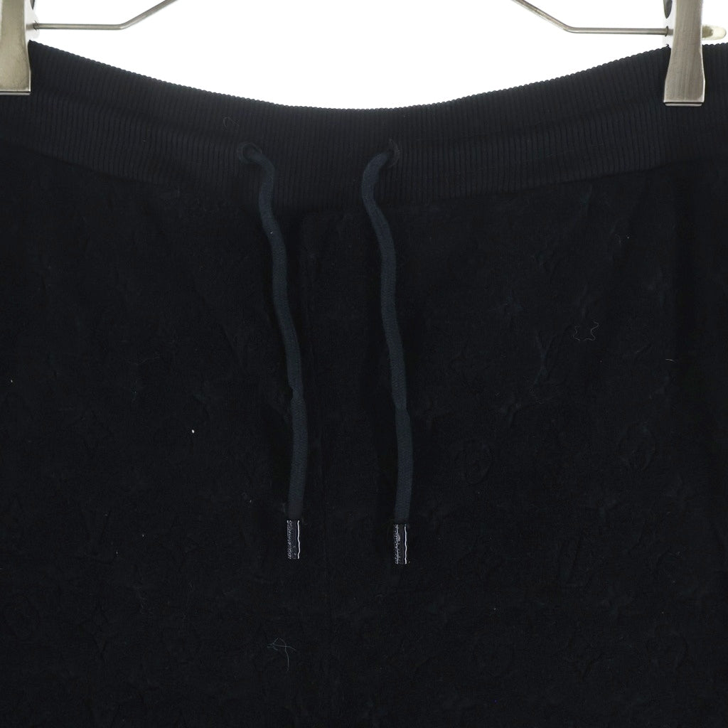 LOUIS VUITTON(ルイヴィトン) 23AW モノグラム 総柄ロゴ フレンチテリー ハーフパンツ ショーツ ブラック RM232Q Y44 HPY42W