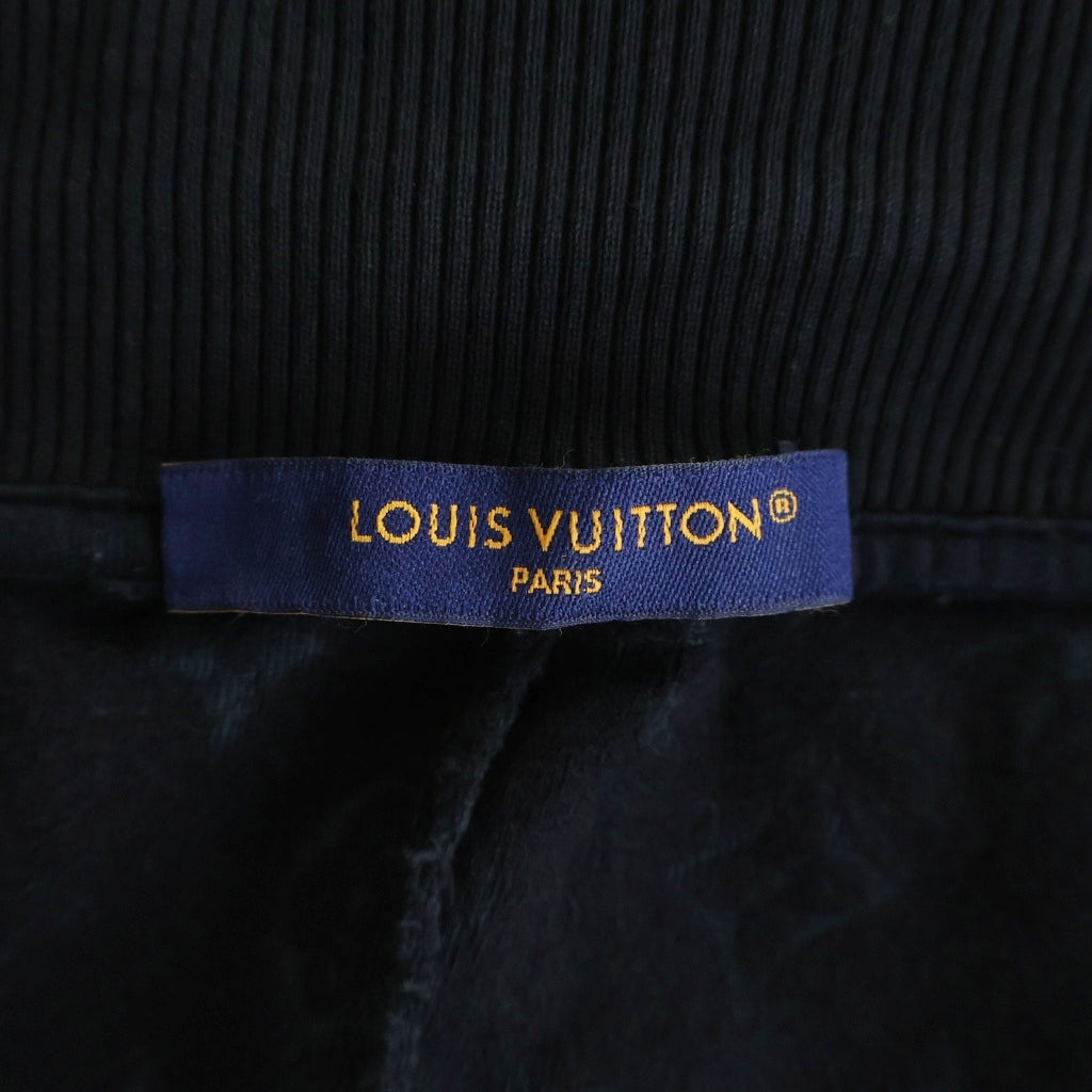 LOUIS VUITTON(ルイヴィトン) 23AW モノグラム 総柄ロゴ フレンチテリー ハーフパンツ ショーツ ブラック RM232Q Y44 HPY42W