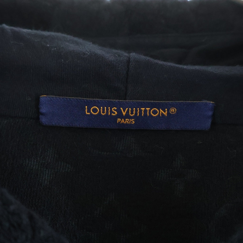 LOUIS VUITTON(ルイヴィトン) 23AW モノグラム 総柄ロゴ フレンチテリー ジップパーカー ブラック RM232Q Y44 HPY41W