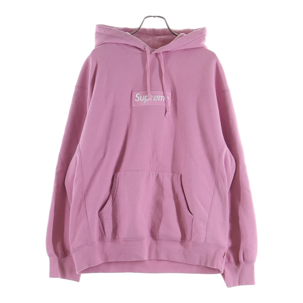 SUPREME(シュプリーム) 24AW Box Logo Hooded Sweatshirt ボックスロゴ刺繍 スウェットプルオーバーパーカー ピンク