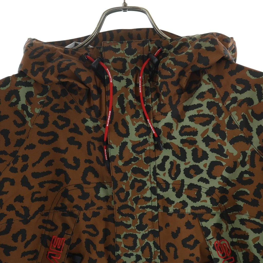 SUPREME(シュプリーム) 19AW GORE-TEX Taped Seam Jacket ゴアテックス レオパード柄 テープドシーム ジャケット マウンテンパーカー ブラウン