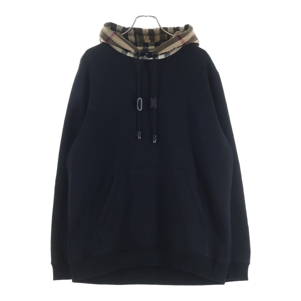 BURBERRY(バーバリー) ノバチェックフーディー スウェットプルオーバーパーカー ブラック/マルチカラー 8045004
