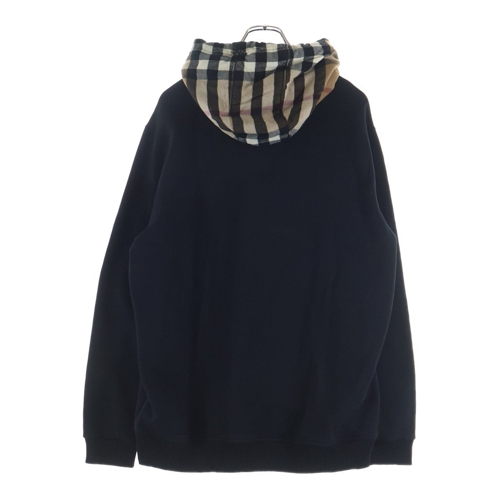BURBERRY(バーバリー) ノバチェックフーディー スウェットプルオーバーパーカー ブラック/マルチカラー 8045004
