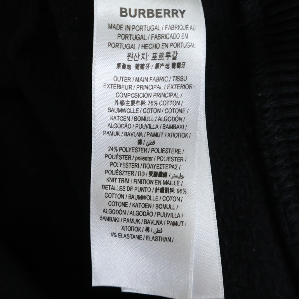 BURBERRY(バーバリー) ノバチェックフーディー スウェットプルオーバーパーカー ブラック/マルチカラー 8045004
