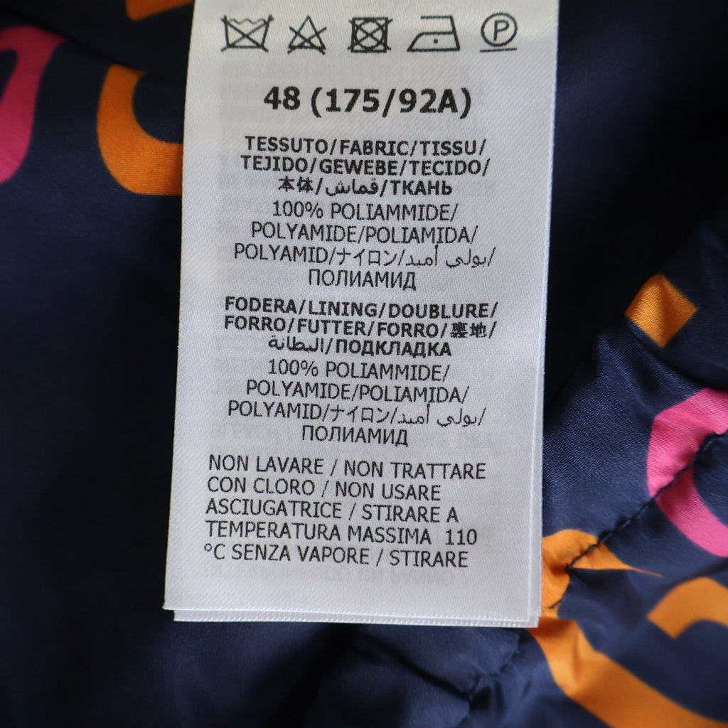 GUCCI(グッチ) GG総柄ロゴ ナイロン フーデッドジャケット ネイビー/マルチカラー697621 Z8A2D