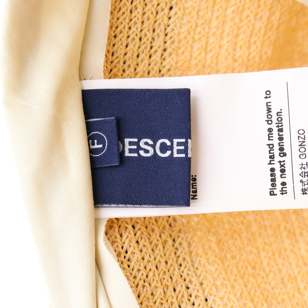 DESCENDANT(ディセンダント) 26SS SEEP STRAW HAT ストローハット 帽子 ベージュ 261MYDS-HT01 レディース