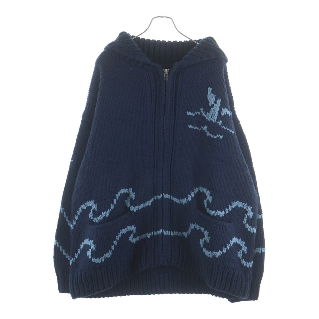 DESCENDANT(ディセンダント) 25AW CACHALOT COWICHAN SWEATER カシャロ カウチンセーター ニットウェア ネイビー 252MADS-JKM01
