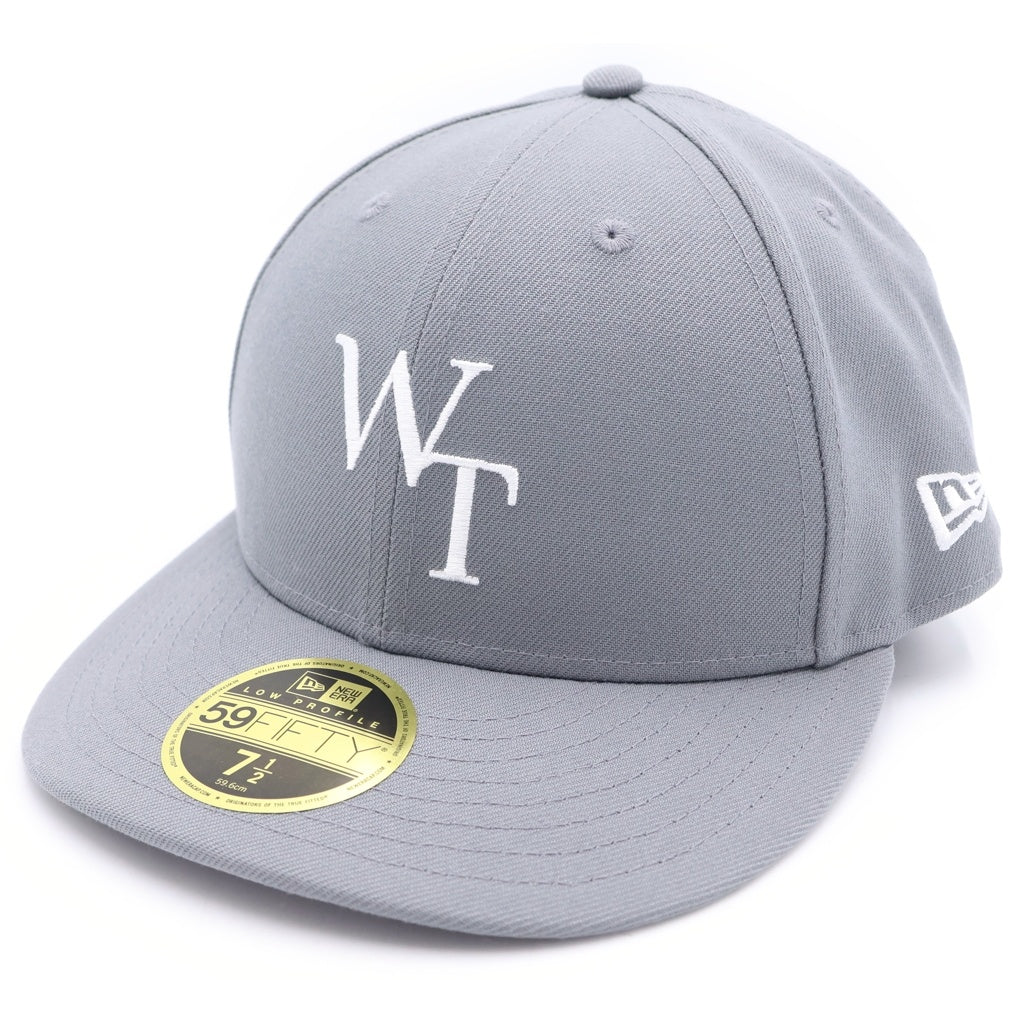 WTAPS(ダブルタップス) 25AW ×NEW ERA 59FIFTY LOW PROFILE CAP POLY TWILL ニューエラ ロープロファイル ベースボールキャップ 帽子 グレー 252NENED-HT01