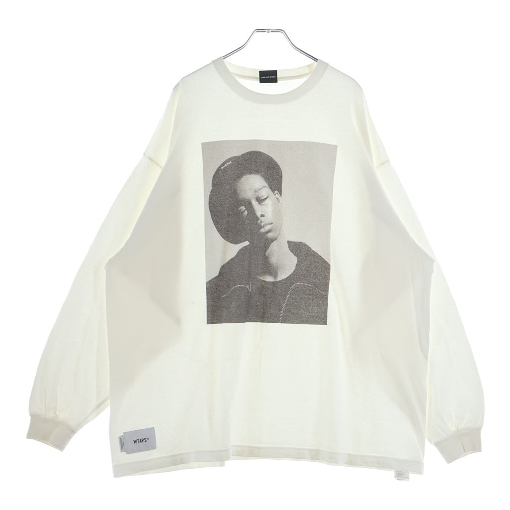 WTAPS(ダブルタップス) 25AW 252MV LS COTTON フォトプリント 長袖Tシャツ カットソー ホワイト 252ATDT-LTM01S