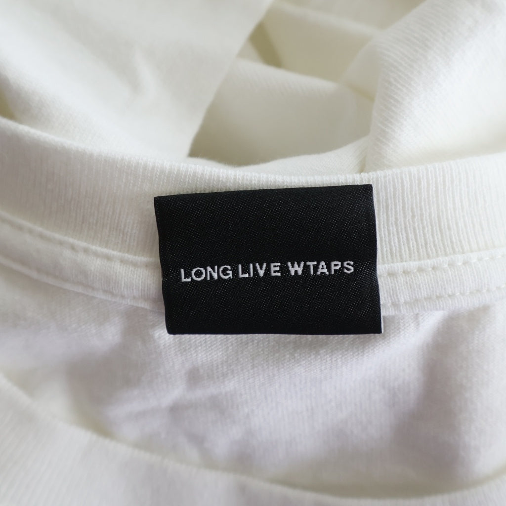WTAPS(ダブルタップス) 25AW 252MV LS COTTON フォトプリント 長袖Tシャツ カットソー ホワイト 252ATDT-LTM01S