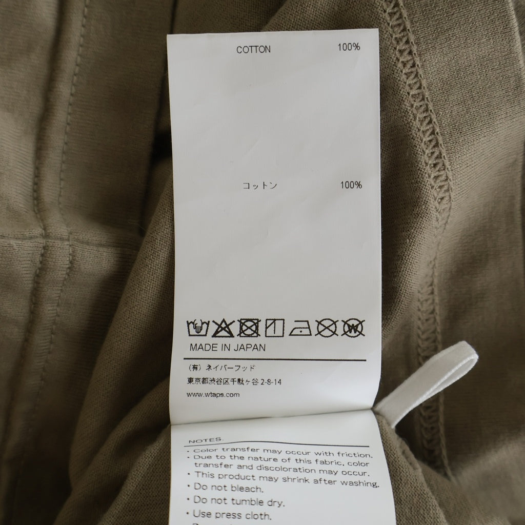 WTAPS(ダブルタップス) 25AW SLDR 01 LS COTTON レイヤード長袖Tシャツ カットソー ベージュ 252ATDT-CSM19