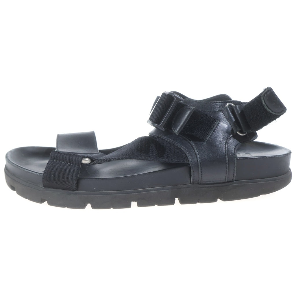 PRADA(プラダ) アンクルストラップ レザーサンダル シューズ ブラック 2X3055