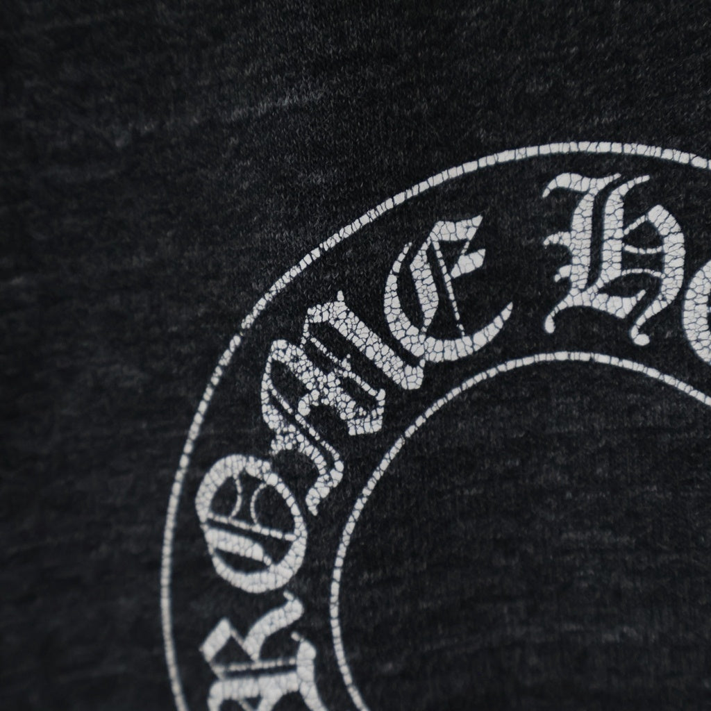 CHROME HEARTS(クロムハーツ) OLD SWT PANTS ホースシュー/CHクロスプリントロゴ スウェットパンツ 薄手 ブラック