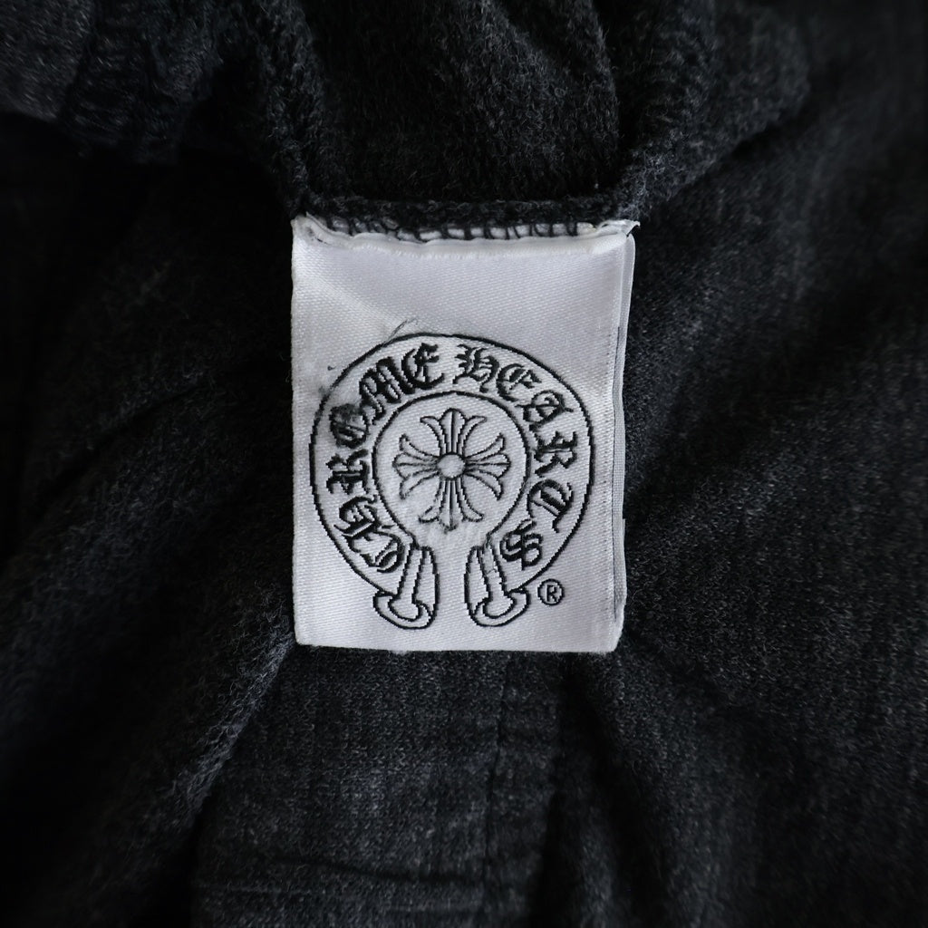 CHROME HEARTS(クロムハーツ) OLD SWT PANTS ホースシュー/CHクロスプリントロゴ スウェットパンツ 薄手 ブラック