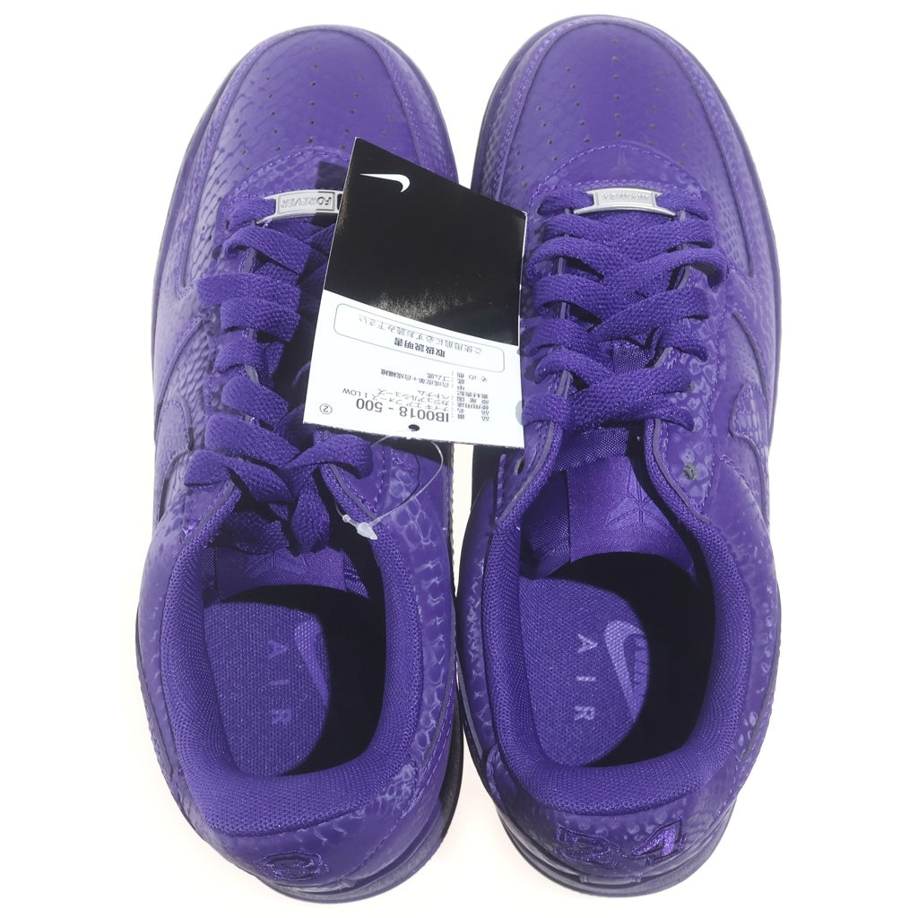 NIKE(ナイキ) ×KOBE BRYANT AIR FORCE 1 COURT PURPLE コービーブライアント エアフォース1 コートパープル ローカットスニーカー パープル US7.5/25.5cm IB0018-500