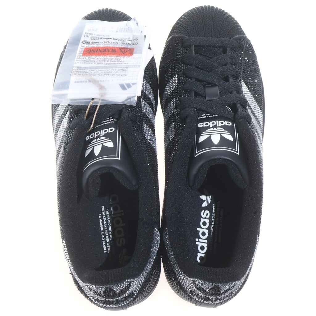 adidas(アディダス) WMNS SUPERSTAR 2 ウィメンズ スーパースター ラインストーン ローカットスニーカー ブラック/シルバー US8/25cm IH4200 レディース