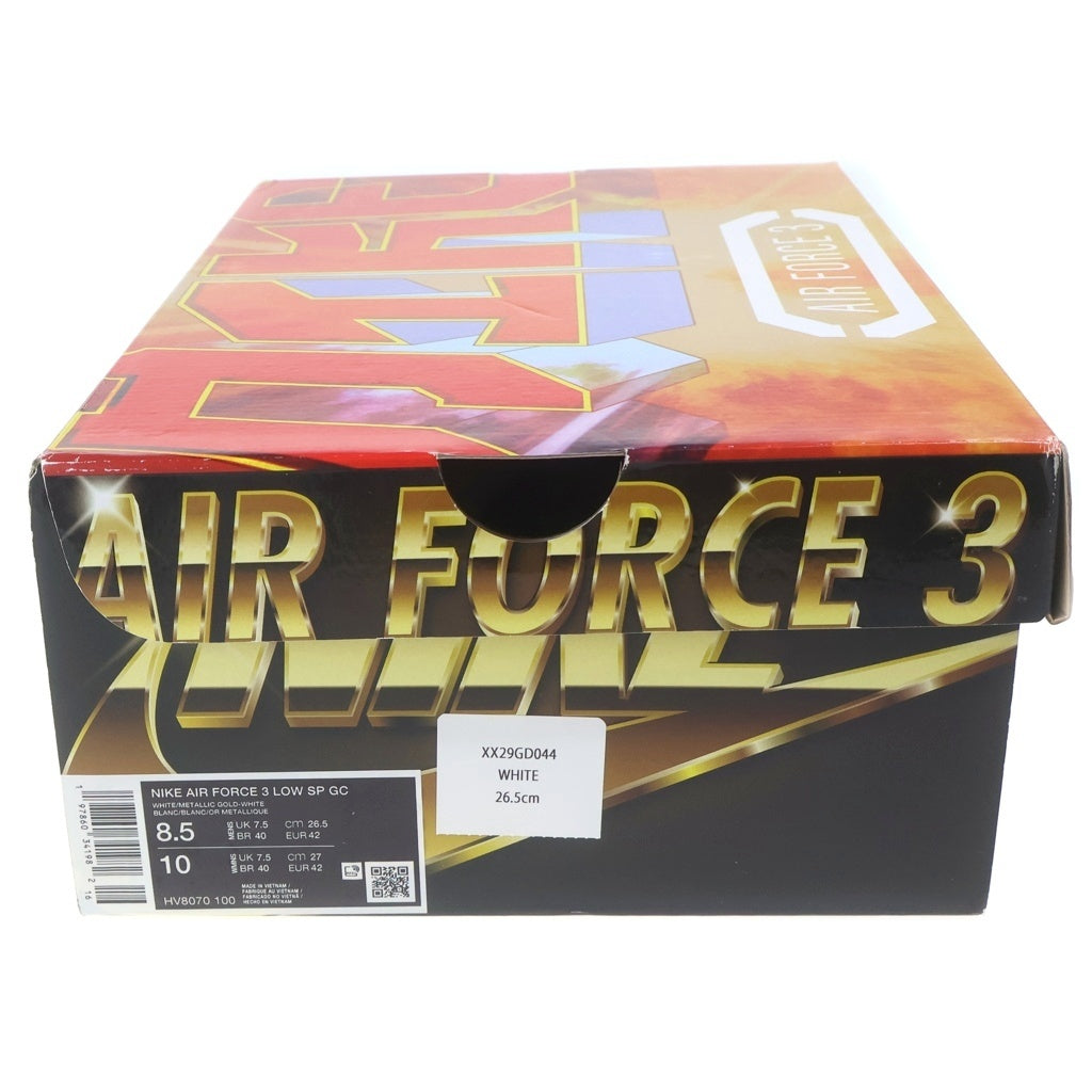NIKE(ナイキ) ×NIGO AIR FORCE 3 LOW ニゴー エアフォース3 SP ローカットスニーカー ホワイト US8.5/26.5cm HV8070-100