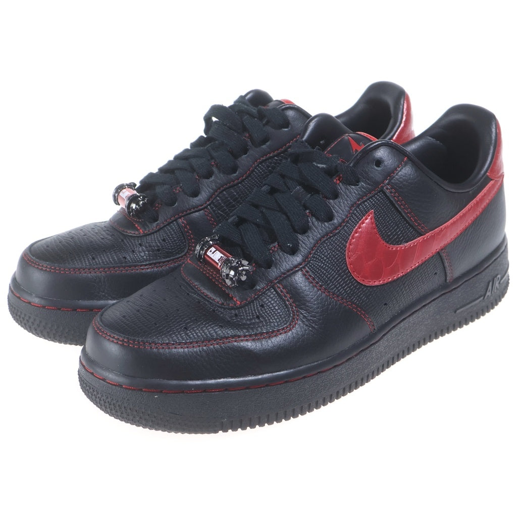 NIKE(ナイキ) ×RTFKT AIR FORCE 1 LOW DEMON エアフォース1 デーモン ローカットスニーカー ブラック/レッド US7/25cm FQ3956-001