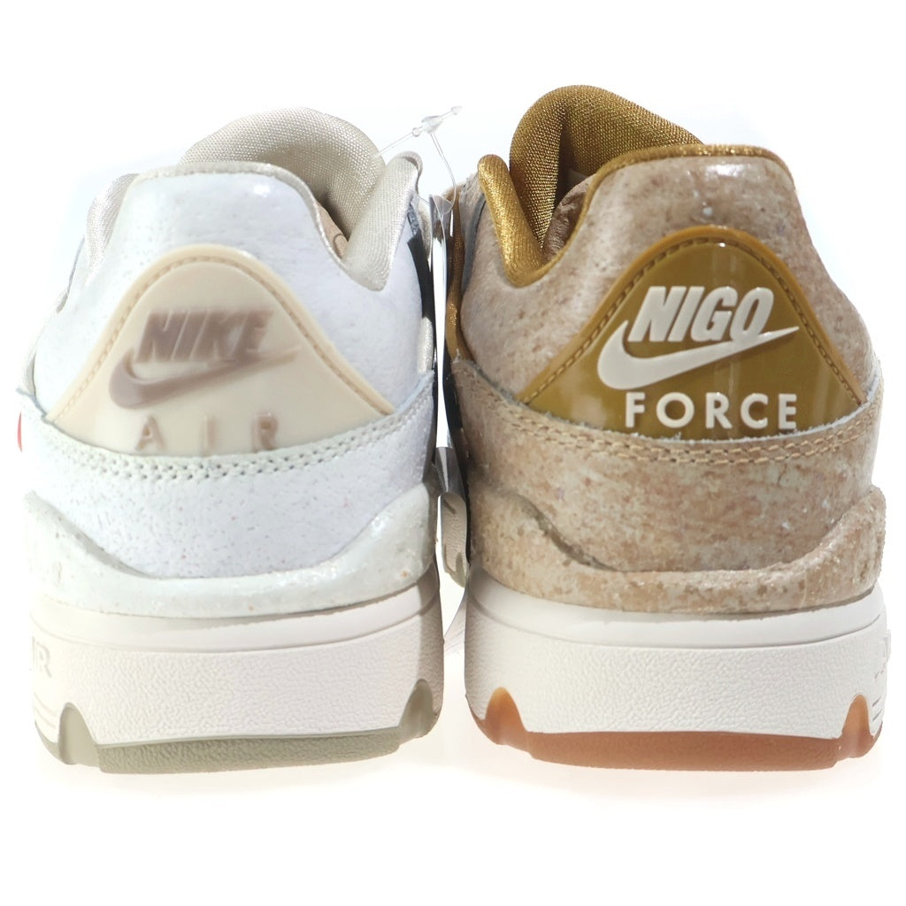 NIKE(ナイキ) ×NIGO AIR FORCE3 LOW SP NIGO HEEL LOGO 二ゴー エアフォース3 ローカットスニーカー ホワイト/ベージュ US8/26cm HQ0261-201