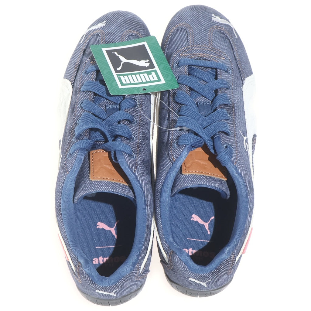 PUMA(プーマ) ×ATMOS SPEEDCAT PINK DENIM アトモス スピードキャット ピンクデニム ローカットスニーカー インディゴ US7.5/25.5cm 406918-01