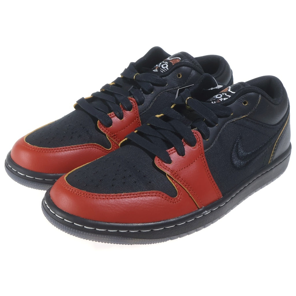 NIKE(ナイキ) AIR JORDAN 1 LOW SE LUCKY CAT エアジョーダン1 招き猫 ローカットスニーカー ブラック/レッド US8.5/26.5cm IQ3460-010
