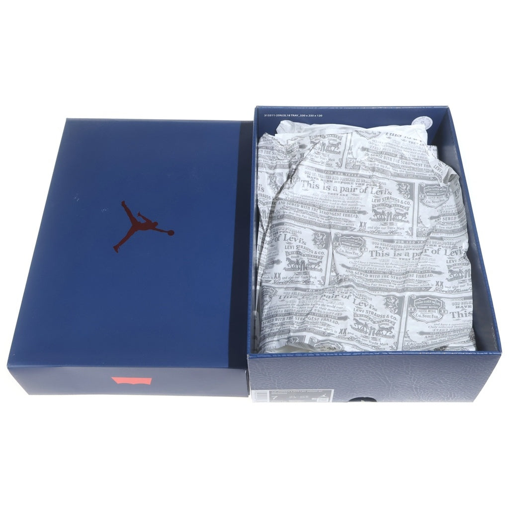 NIKE(ナイキ) ×LEVI'S AIR JORDAN 3 RETRO SP リーバイス エアジョーダン3 ミッドカットスニーカー インディゴ US7/25cm IH7959-400