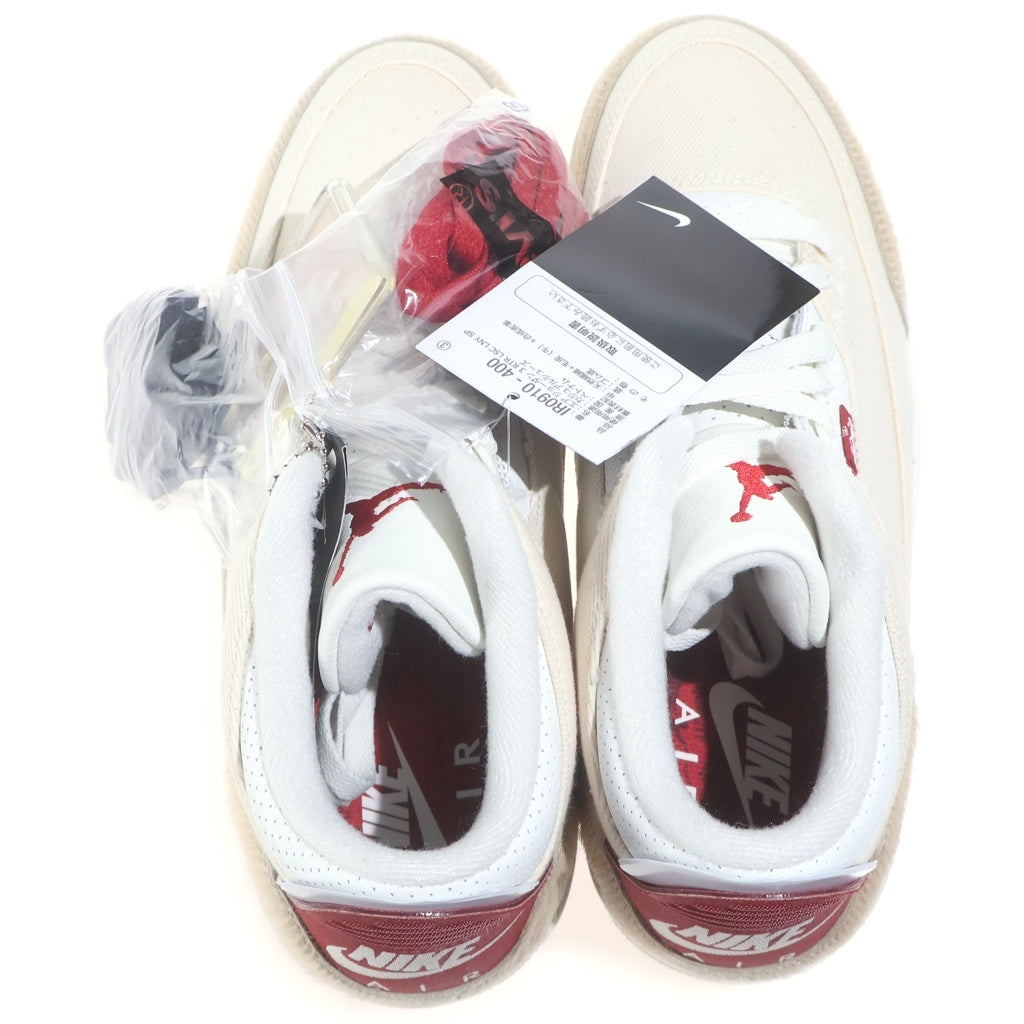 NIKE(ナイキ) ×LEVI'S AIR JORDAN 3 RETRO ECRU DENIM リーバイス エアジョーダン3 エクリュデニム ハイカットスニーカー クリーム US7.5/25.5cm IR0910-400