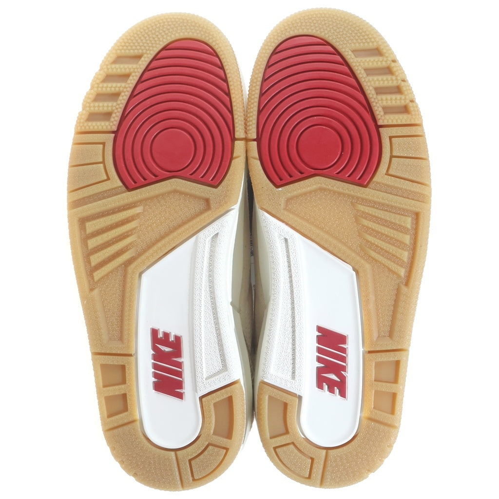 NIKE(ナイキ) ×LEVI'S AIR JORDAN 3 RETRO ECRU DENIM リーバイス エアジョーダン3 エクリュデニム ハイカットスニーカー クリーム US7.5/25.5cm IR0910-400