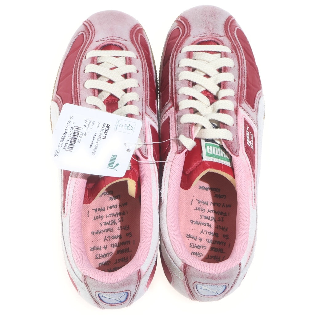 PUMA(プーマ) ×KIDSUPER BRASIL PANELS キッドスーパー ブラジルバジル ローカットスニーカー ピンク US7.5/25.5cm 403847-01