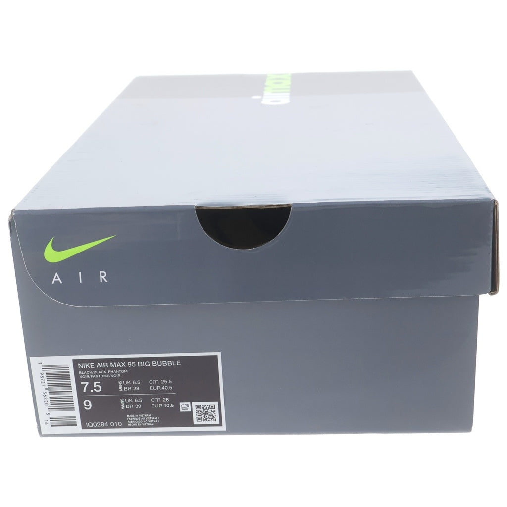 NIKE(ナイキ) AIR MAX 95 BIG BUBBLE エアマックス95 ビッグバブル ローカットスニーカー ブラック/ホワイト US7.5/25.5cm IQ0284-010