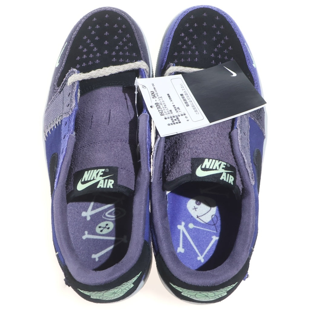 NIKE(ナイキ) ×ZION WILLIAMSON AIR JORDAN 1 RETRO LOW OG ザイオンウィリアムソン エアジョーダン1 ローカットスニーカー ブルー/パープル US7.5/25.5cm IH2309-500