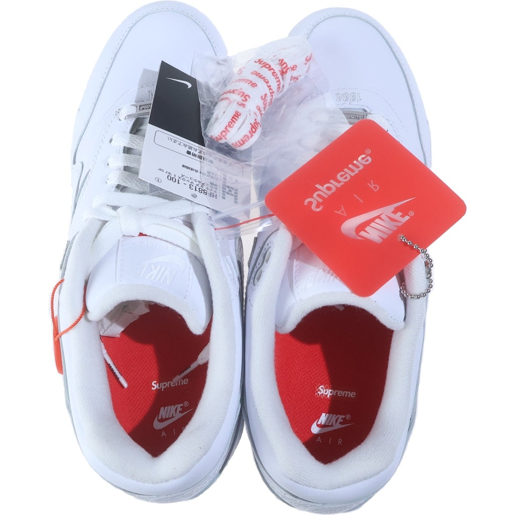 SUPREME(シュプリーム) 25SS ×NIKE AIR MAX 1 87 SP ナイキ エアマックス1 ローカットスニーカー ホワイト US7.5/25.5cm HF8813-100