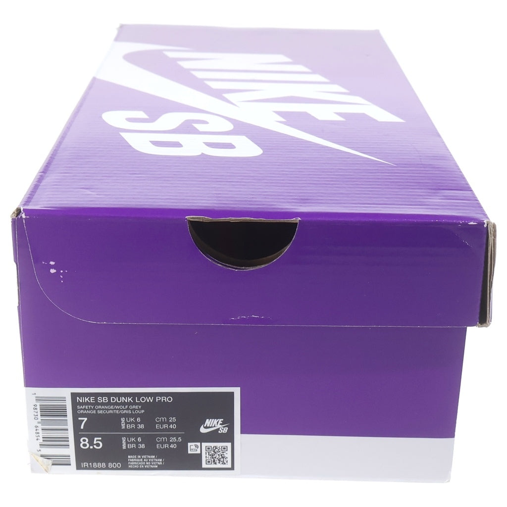 NIKE SB(ナイキエスビー) DUNK LOW PRO MUNI APRIL ダンク ミュニエイプリル ローカットスニーカー オレンジ/ブラウン US7/25cm IR1888-800