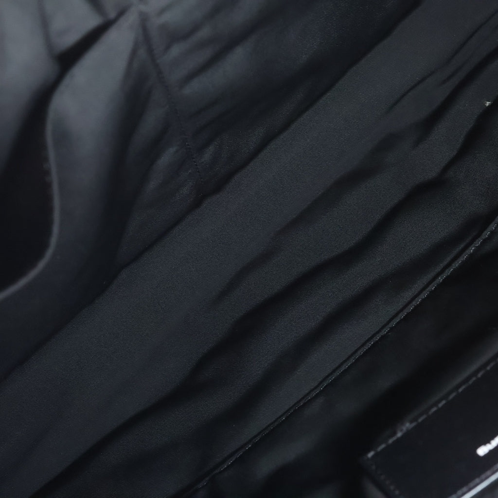 ALEXANDER WANG(アレキサンダーワン) エンボスロゴ ナイロンキャンバス ショルダーバッグ レディース ブラック
