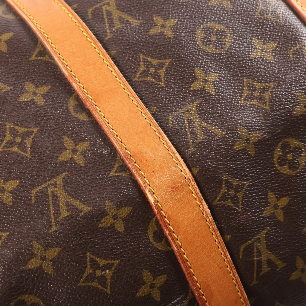 LOUIS VUITTON(ルイヴィトン) モノグラム キーポル50 PVC レザー ボストンバッグ ハンドバッグ ブラウン 83年製造 M41426 レディース