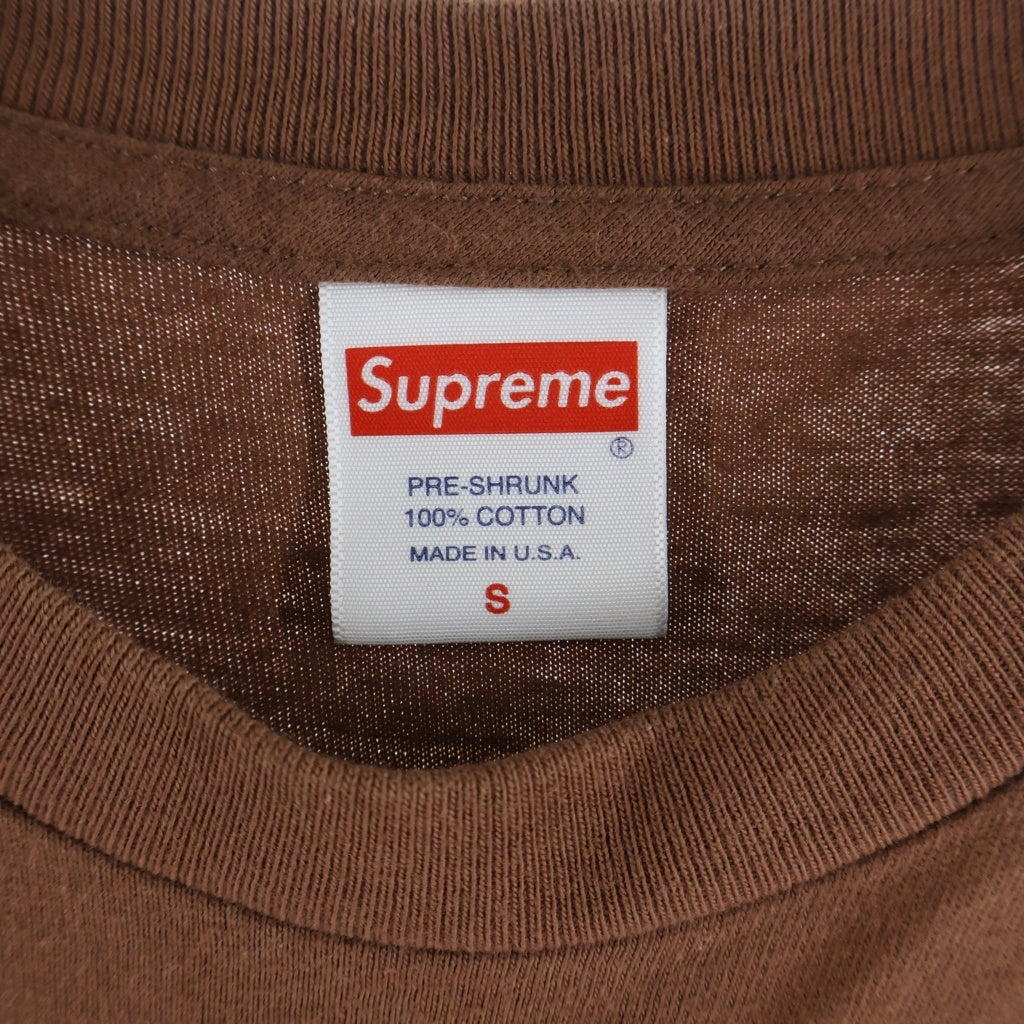 SUPREME(シュプリーム) 19AW Bandana Box Logo Tee バンダナボックスロゴ プリント 半袖Tシャツ カットソー ブラウン
