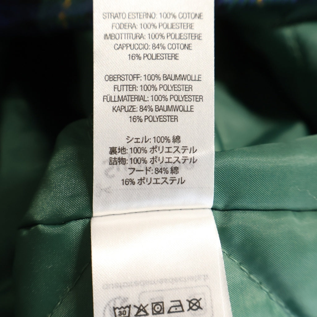 SUPREME(シュプリーム) 23AW Tartan Flannel Hooded Shirt タータンチェック 裏地キルティング フーデッドフランネル長袖シャツ ブルー/グリーン
