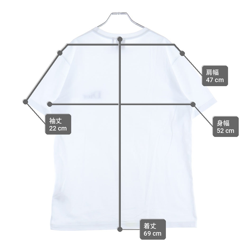 DIOR(ディオール) 26SS Short-sleeved T-shirt ロゴ刺繍 半袖Tシャツ カットソー ホワイト 643J634A3282