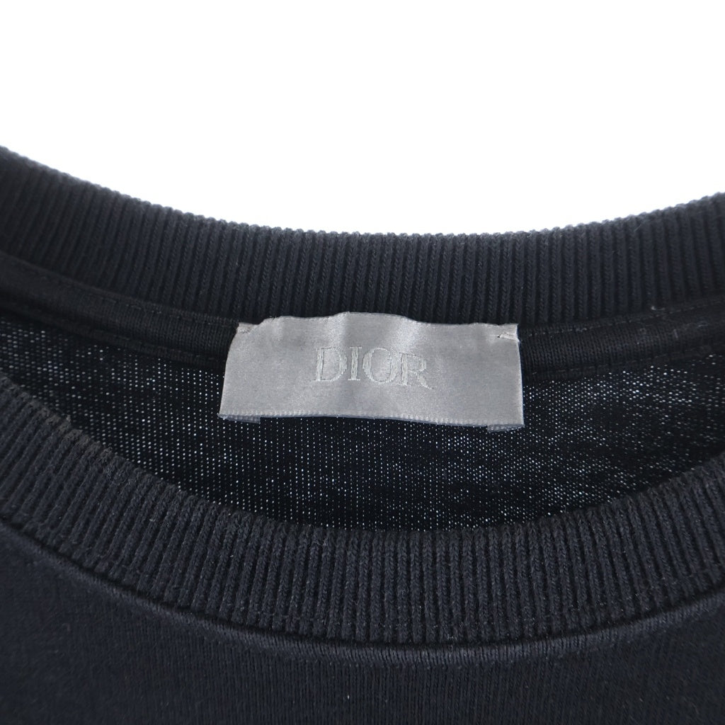 DIOR(ディオール) CDアイコン ロゴ刺繍 半袖Tシャツ カットソー ブラック 943J605A0554