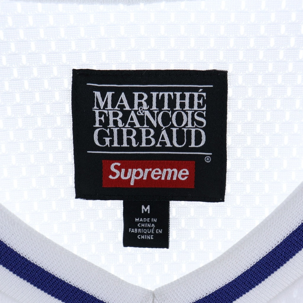 SUPREME(シュプリーム) 23AW×MARITHE FRANCOIS GIRBAUD Hockey Jersey マリテフランソワジルボー ホッケージャージ 長袖シャツ カットソー ホワイト