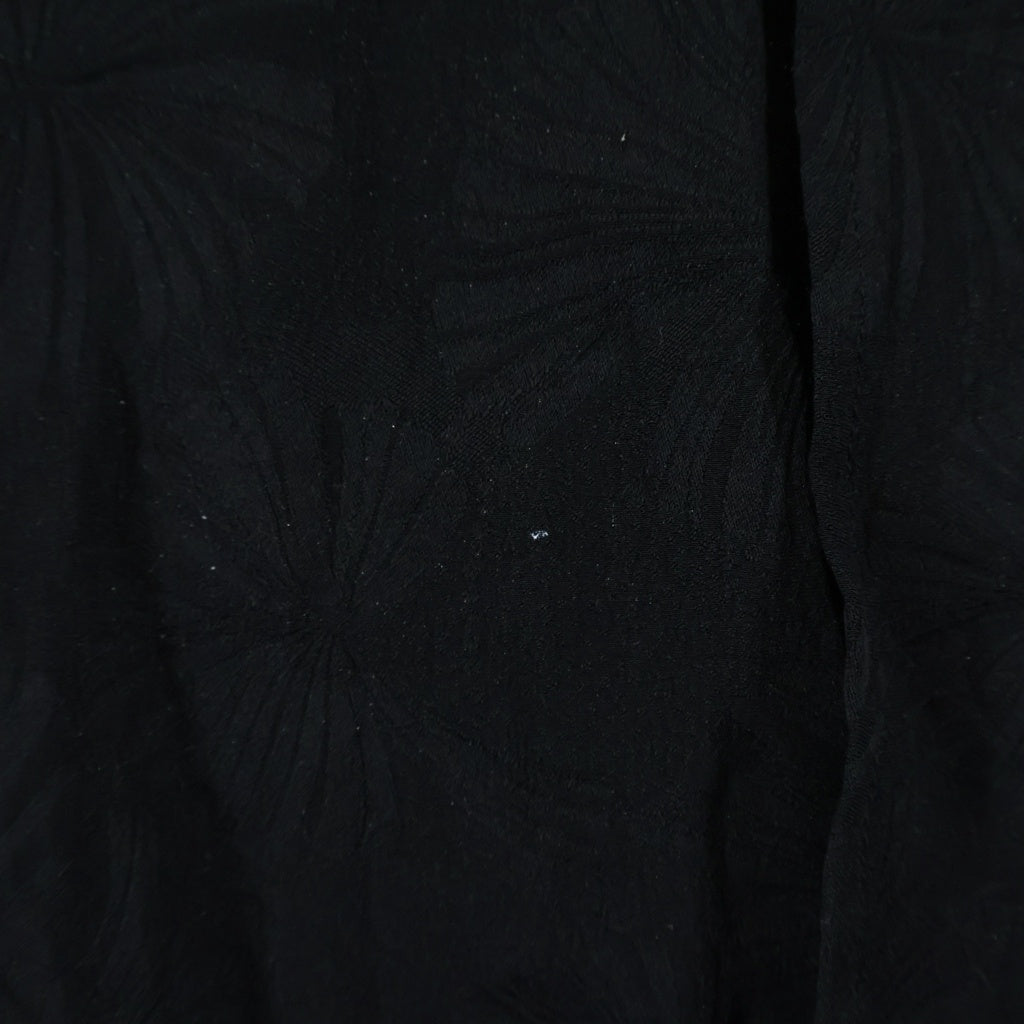 SAINT LAURENT PARIS(サンローランパリ) パラソル柄 シルク長袖シャツ ブラック 642421 Y2C76